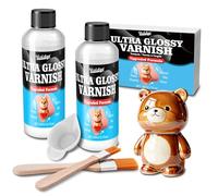 Air Dry Clay Glaze - 200ml Upgraded Ultra-Gloss Varnish Sealant, High Gloss Finish, Prevent Scratch Resistant, Yellowing, Waterproof - Clay Varnish for Pottery, Polymer Clay, Acrylic Painting