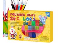 Air Dry Clay Kit, Modelling Clay Set, Self Hardening Dough, 24 Colours
