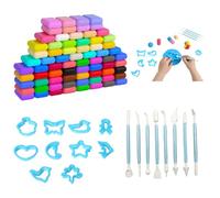 Air Dry Clay Set for Adults- 72 Colours Ultra-Light Modelling Clay with 8 Sculpting Tools & 10 Shapes - Non-Toxic, Soft DIY Clay for Adults - Ideal for Creative Crafting