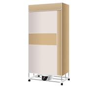 Air Dryer Clothes, Fast Drying Intelligent Constant Temperature Electric Clothes Airer With Cover, Save Time Save Electricity Heated Clothes Rail Winter,Yellow