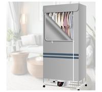 Air Dryer Clothes, Remote Control Fast Drying Clothes Airer, Time Saving Foldable Dry Soon Heated Airer Winter,Grey