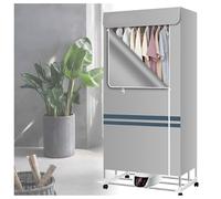 Air Dryers, Remote Control Intelligent Constant Temperature Heated Clothes, Power Saving Touch Screen Electric Dryer Winter,Grey
