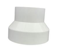 Air Duct Adapter Ducting Flange Duct Connector Pipe Fitting for Inline Ventilation System, 150mm to 110mm