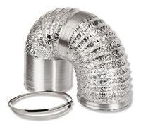 Air Ducting Aluminium Foil Flexible Ventilation Fan Duct Extractor Hydroponics Grow Room (250mm x 10m (10"))