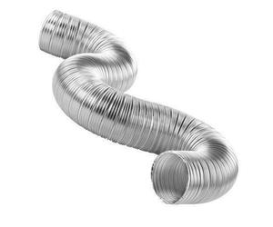 Air Ducting Aluminium Semi Rigid Alloy Hose Heat Resistant Pipe Heating 125mm