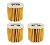 Air Dust Filters Compatible With Karcher Vacuum Cleaners Parts Cartridge HEPA Filter WD2250 WD3.200 MV2 MV3 WD3 Karcher Filter Parts (Color : 3Pcs filters)