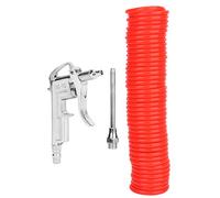 Air Duster Blow Gun, 6mm 1/8 inch Aluminum Alloy Air Duster Blow Gun with 9m Spring Hose