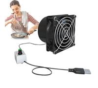 Air Extractor - Adjustable USB Blower, Mini Air Vent, Welding Absorber, In-Line Booster Extractor, Portable Cooling Device | For Toilet, Window, Bathroom