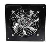 Air Extractor Fan Drill Hole Diameter 150mm Air Extractor 40W Wall Mounted Exhaust Fan for Home Kitchen Bathroom Garage(Black)