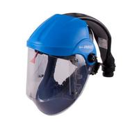 Air Fed Full Face Mask For Paint Spraying. Fitted With Air Regulator & Charcoal Filter