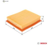 Air filter Filter Insert 1 457 433 023 BOSCH for VW GOLF Mk III VENTO