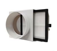 Air Filter, 1 Pack Fresh Air System Duct Element, PM2.5 Dust Capture, Low Resistance Easy Clean Design, for PVC PE Aluminum HVAC(D)