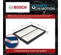 Bosch Car Air Filter S9180 (1987429180) - Fits Kia Sorento - OE Quality