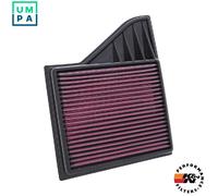 K&N Replacement Air Filter 33-2431 - High-Flow, Washable, Reusable - Fits Ford Mustang