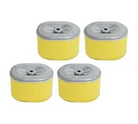 Air Filter, 4 Pack Pre-Filter Replacement Parts Double Filtration System OEM Quality Dust Protection for Lawn Mower Engine