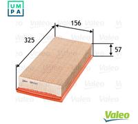 Valeo Air Filter 585000 - Panel Type for Citroën Peugeot Lancia Fiat Rover FSO