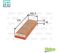 Valeo Air Filter 585002 - Fits Renault Clio II, Megane Classic 1.9 Diesel, Scenic, Kangoo