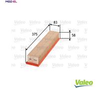Air filter Filter Insert 585003 VALEO for RENAULT NISSAN DACIA