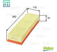 Valeo Air Filter 585014 - Fits Renault Opel Vauxhall Bedford Volvo ARO - Box S48 J8S 704
