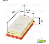 Valeo Air Filter 585017 for Peugeot, Citroën, Toyota C1/C2/107/206+/207/307/Bipper