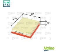 Valeo Air Filter 585021 - Panel Type for Opel Corsa B, Tigra, Combo