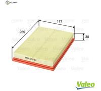 Valeo Air Filter 585051 – Panel Type, Longlife & Precision, Fits Ford/Mazda