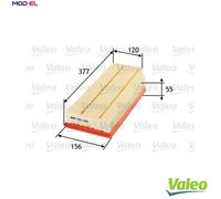 Valeo Air Filter 585066 - Panel for Mercedes-Benz 2.7 Diesel (CLK, W203, S203, C209, W210)
