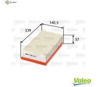 Valeo Air Filter - For Renault Modus/Grand Clio III/Hatchback/Van/Campus/Sportour - 585071