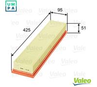 Valeo Air Filter 585080 – Panel Type – Fits Alfa Romeo, Citroën, Fiat, Ford