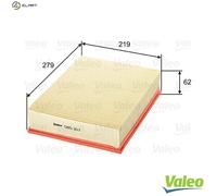Valeo Air Filter 585107 – for VW Transporter/Caravelle/Eurovan IV, 2.0L 4cyl