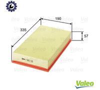 Valeo Air Filter 585121 - Panel Type - Fits Mercedes W124/W210, SsangYong, Daewoo Musso