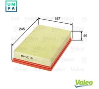 Valeo Air Filter 585132 - Fits Suzuki Samurai, SUV, Wagon, Sorio