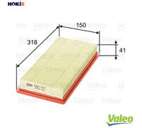 AIR FILTER FOR FIAT ABARTH ALFA ROMEO PROTON LANCIA IDEA 350 350 A1 000 VALEO