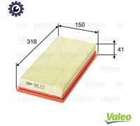 Valeo Air Filter 585137 - Fits Fiat, Abarth, Alfa Romeo, Lancia, Proton (Mito, 500L, Idea)