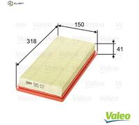 AIR FILTER FOR FIAT ABARTH ALFA ROMEO PROTON LANCIA IDEA 350 350 A1 000 VALEO