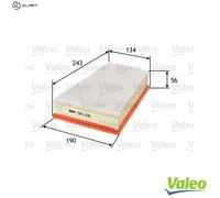 Valeo Engine Filters Air Filter 585156 Excellent Filtration Properties, Longlife Capacity, Exact and Easy Fit