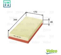 Valeo Air Filter 585189 - Panel Type - Fits Mitsubishi Carisma, Volvo S40/V40
