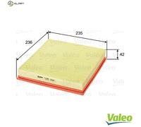 Valeo Air Filter 585194 for BMW 3 Series E36 / Z3 - M43 B16, M42 B18, M44 B19, M43 B18