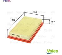 Valeo Air Filter 585222 - Panel Type - Fits Nissan/Infiniti Models