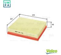 Valeo Air Filter 585238 - Panel type - Fits Mercedes-Benz SLK W170/R170