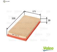 Valeo Air Filter 585241 - Fits Kia Sorento, Rondo/III/MPV, X-Trek, Sephia, Shuma/Mentor 1.8L