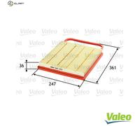 AIR FILTER FOR VW SKODA POLO 9N BMD AWY FABIA I SALOON 6Y3 BME AZQ VALEO C 3575