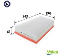 VALEO 585355 Air Filter Engine Filters Excellent Filtration Properties, Longlife Capacity, Exact and Easy Fit