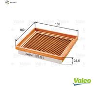 VALEO 585367 Air filter