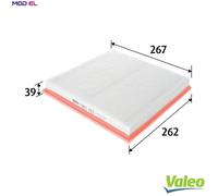 VALEO 585413 Air Filter Engine Filters Excellent Filtration Properties, Longlife Capacity, Exact and Easy Fit