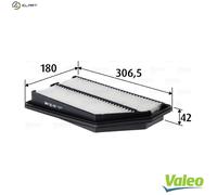 AIR FILTER 585446 FOR HONDA CIVIC/VIII/Hatchback N22A2 2.2L 4cyl