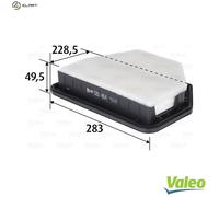 Valeo Air Filter 585464 - for Chevrolet, Opel, Vauxhall, Holden (Antara A, Captiva 5 Gen. II)