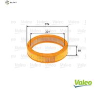 Valeo Air Filter 585620 for Audi, VW, Skoda, Seat – Skoda Felicia Mk II & VW Santana 1.3L