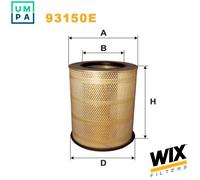 AIR FILTER 93150E FOR VOLVO D12A340/D12D340/D12C340/D12D380/D12C380 12.1L 6cyl