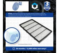 Blue Print ADM52250 Air Filter 48mm Height 375mm Length Fits Mazda RX-8